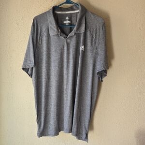 adidas Men’s Heather Gray Polo Shirt
